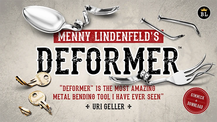 

DEFORMER Trick by Menny Lindenfeld Magic Comedy Coin Bending Magica Stage Mentalism Illusion Accessories tricks Props