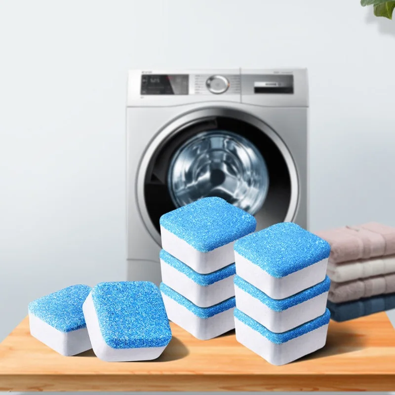 10pcs Tab Effervescent Tablet Washing Machine Cleaner Washer Cleaning Detergent Cleaner Washing Machine Home Cleaning Tablets