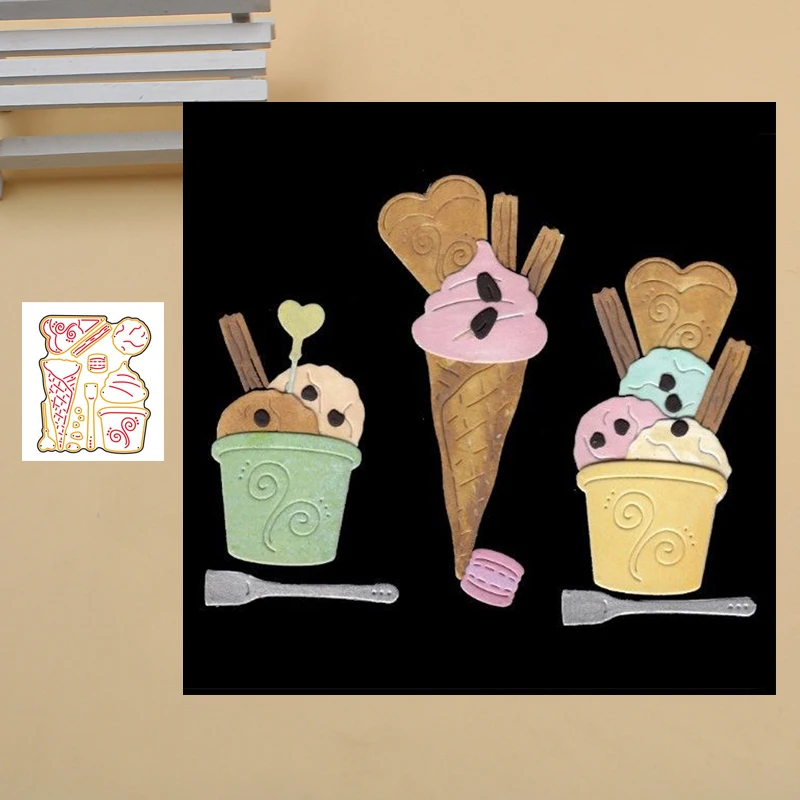 Металлические трафареты для вырезания мороженого сделай сам скрапбукинг