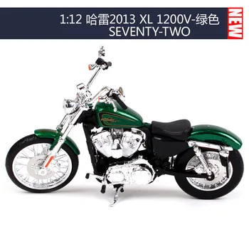 

Maisto 1:12 Harley Davidson 2013XL 1200V Seventy-two Motorcycle metal model Toys For Children Birthday Gift Toys Collection