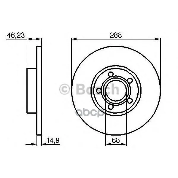 Тормозной Диск 0986478545 Bosch арт. 0986478545
