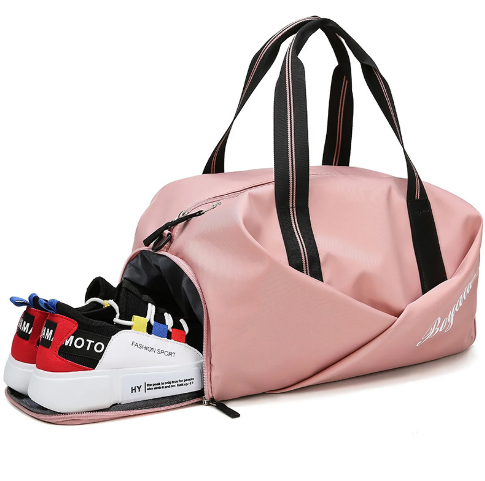 Fitness Bag Black Gym Bag Women Shoe Compartment Waterproof Sport Bags for Fitness Training Yoga Men Gym Bags For Training Bag