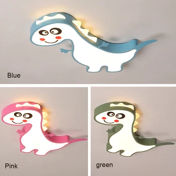 

LED Ceiling Lights Home Decoration Boy Girl Room Acrylic Ceiling Lamp Minimalist Dinosaur Children's Bedroom Wrought Iron Modern