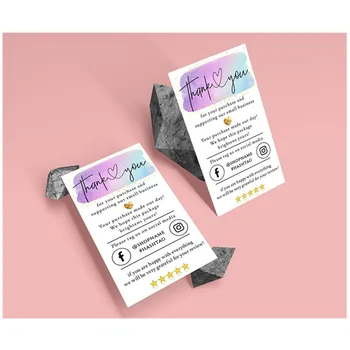 

Watercolors Insert Card Small Business Insert card Modern Packaging Insert Card Thank You Card For Business Social Meida Cards