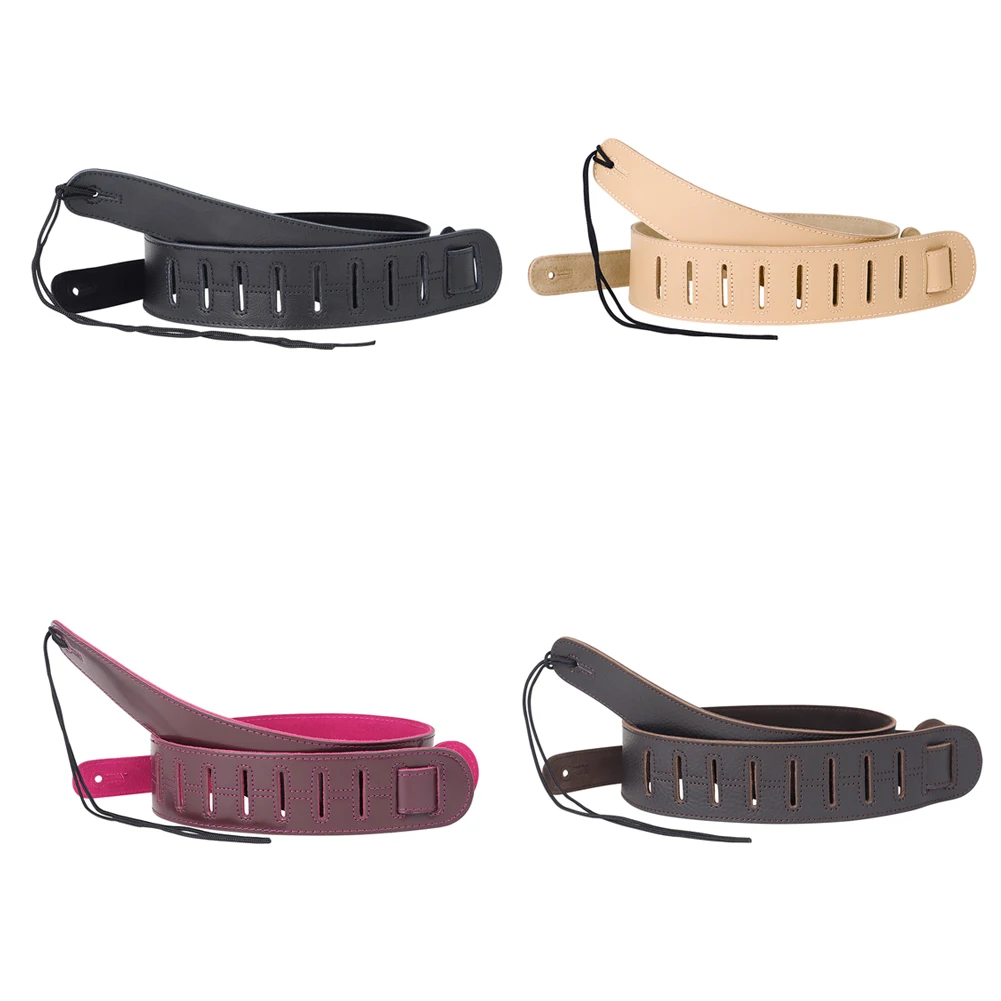 

Leather Guitar Adjustable Guitar Strap Belt Leather Guitar Strap Guitar Pick Holders Electric Acoustic Bass Guitar Accessories