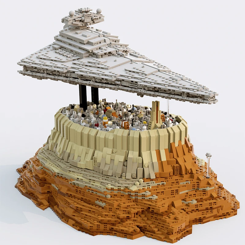 MOC-18916 новые творческие Эмпайр-более Jedha город мс 5000 шт. войны ", конструкторные блоки, Детские кубики, игрушки для Для детей подарки на Рождество