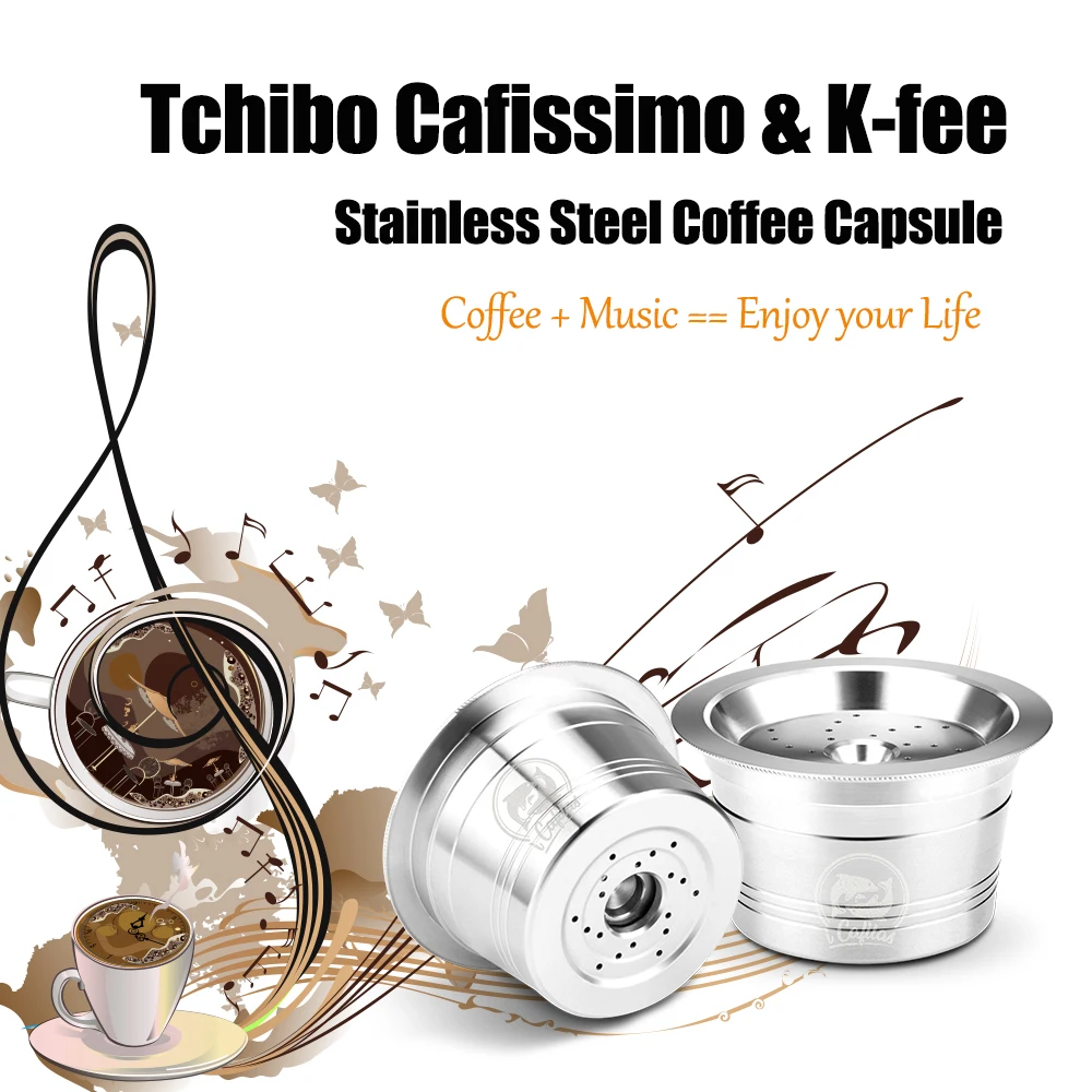 Многоразовые кофе капсулы фильтр для K-fee Tchibo Cafissimo машина фильтры из нержавеющей