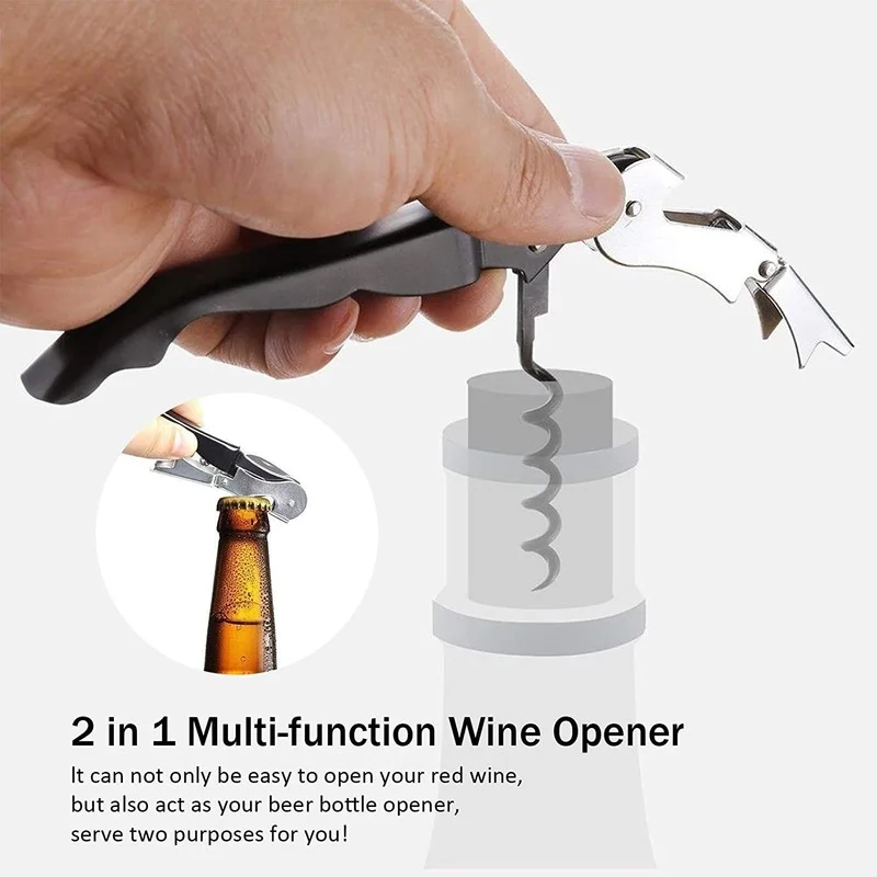 Wine Aerator Pourer Wine Opener Set 4Pieces Pressure Bottle Opener Pour Spout Stoppers Bottle stopper