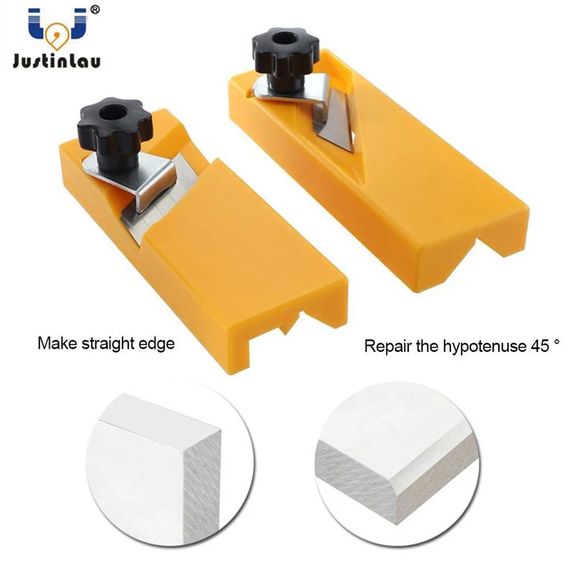 

JUSTINLAU Gypsum Board Trimmer Plasterboard Abrasive Edge-right Angle Flat Angle Gypsum Board Trimmer Finishing Sewing Tools