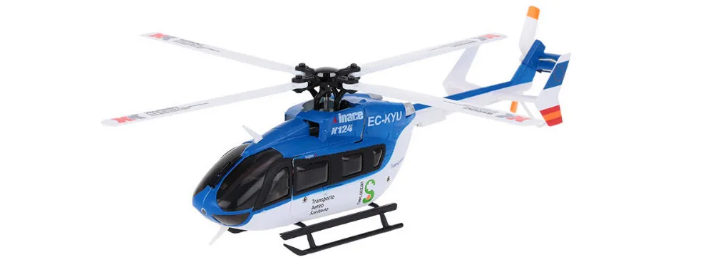 Оригинальный XK K124 EC145 6CH бесщеточный двигатель 3D 6G система RC вертолет совместим с FUTABA S-FHSS RTF VS Wltoys V977