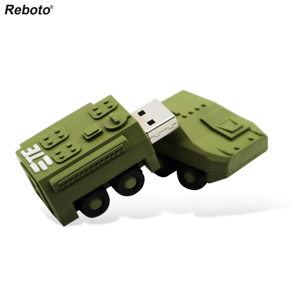 Мультфильм USB 2,0 карта памяти бак 64 ГБ 32 ГБ Panzer 16 ГБ 8 ГБ креативный подарок U диск флэш-накопитель устройство для хранения данных для ПК