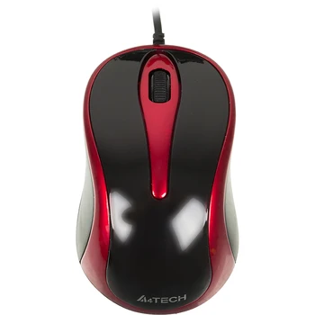 

Mouse A4 V-Track Padless N-360-2 red/black optical (1000 dpi) USB (2but)