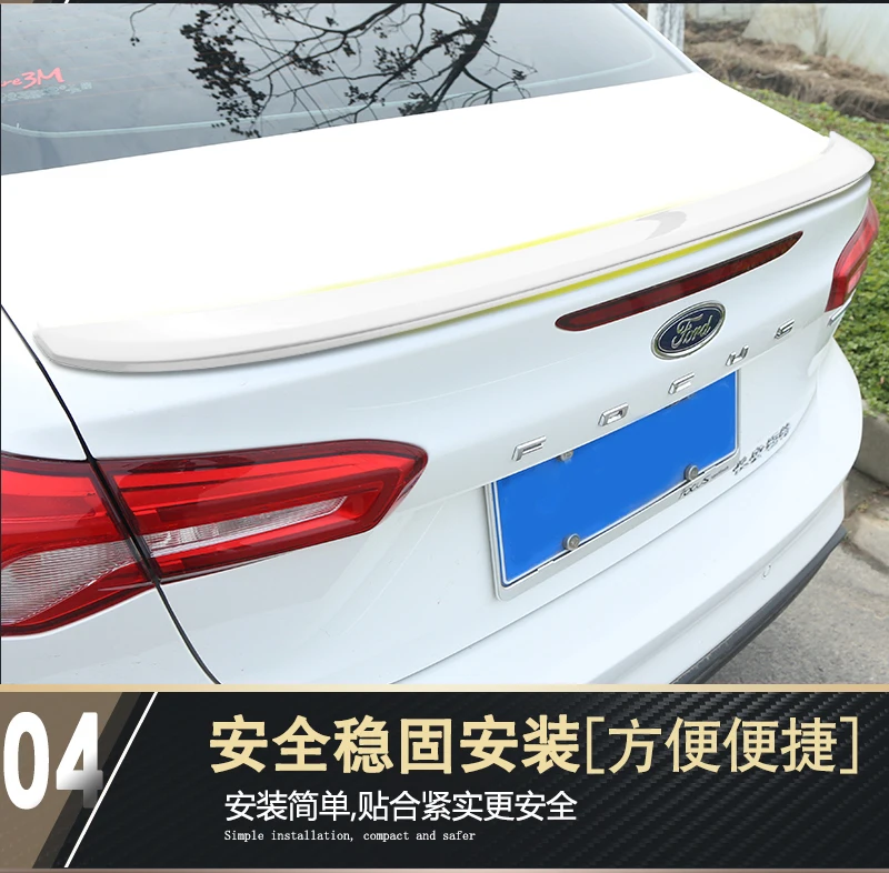 Для Ford Focus автомобильный-Стайлинг высокого качества ABS краска автомобиля фиксированный хвост, высокое качество Стабильный Автомобильный задний спойлер