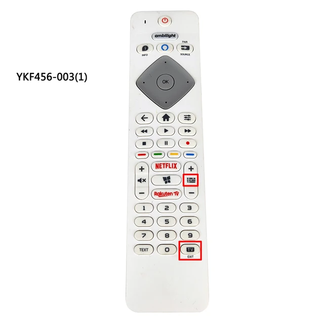 Used Original For Philips Tv Remote Control 398gm10wephn0001ht 398gr10wephn001bc Ykf456 003 Brc 01 With Netflix Tv Remote Controls Aliexpress