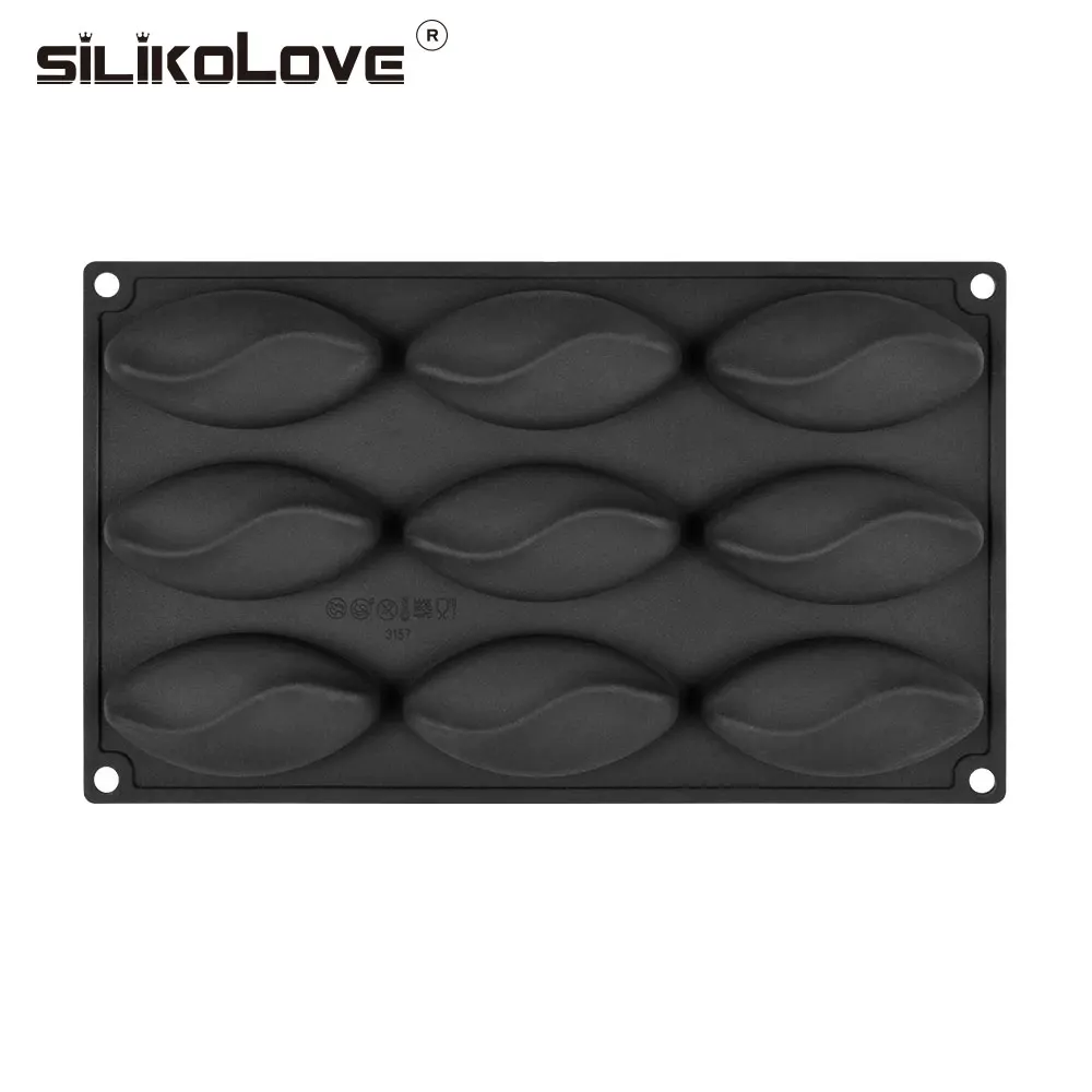 

Silikolove 9 Cavity Oval Shape Silicone Cake Mold For Baking Decorating Tools Jelly Mousse Dessert Moulds