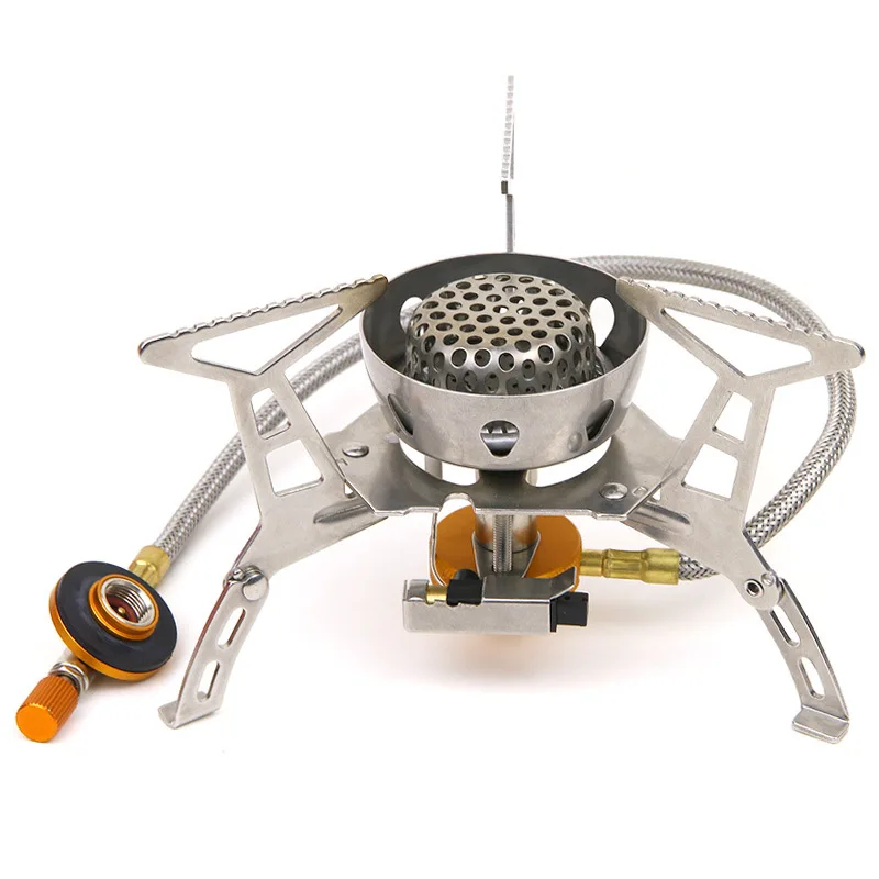 

Outdoor Windproof Furnace End Alpine Split Energy Saving Gas Stove Electric Ignition Spring Outing Picnic Portable Foci Stove