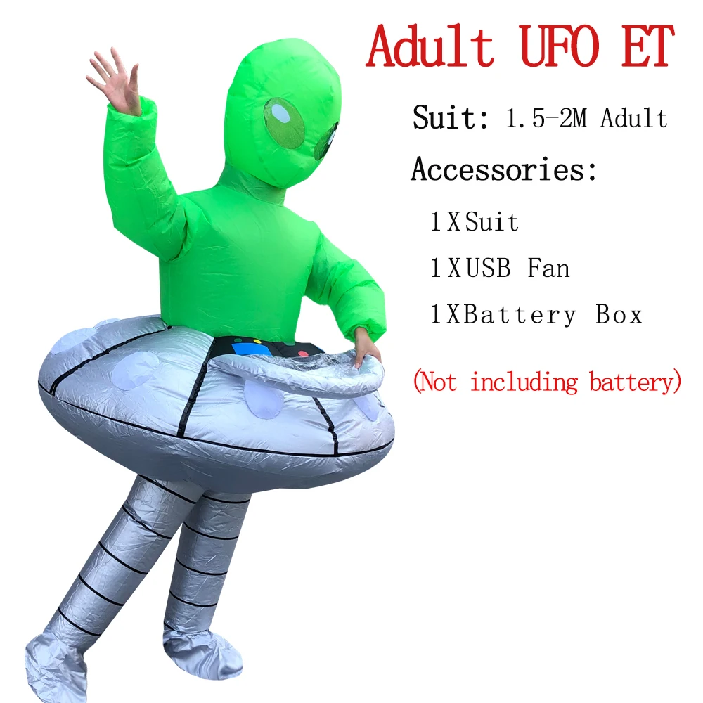 ET UFO ET-Alien UFO надувной костюм, одежда для женщин, мужчин, взрослых, платье для косплея, вечерние, для фестиваля, сцены, костюмы для косплея - Цвет: ET UFO