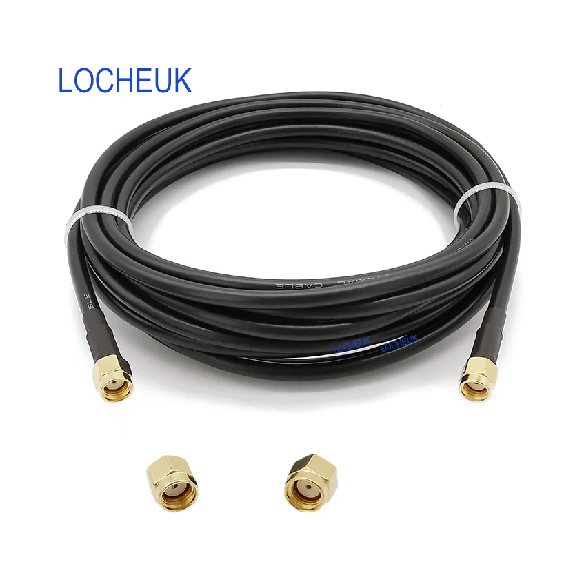 

Low-loss 0-3Ghz LMR195 Cable RP SMA Male to RP-SMA Male Jack Cable Connector RF Coaxial Antenna Extension Pigtail LMR195 Wire