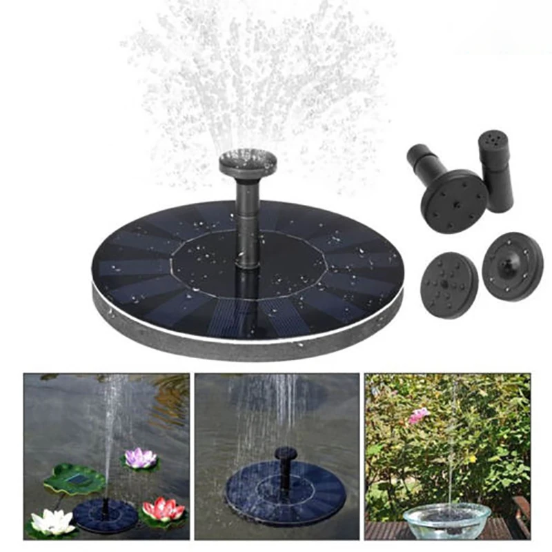 Patio Decoration Pool Solar Panel Water Pump Fountain Watering Submersible Pump Panel Kit for Outdoor Bird Bath Vlio Solar Fountain Pump Kit Garden Small Pond