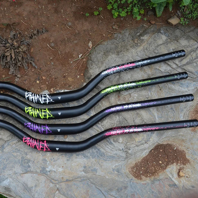 

Bicycle Handlebar MTB Aluminum Alloy BMX AM DH Mountain Bike Parts 55mm 31.8 High-lift Bmx Soil Slope Swallow Handle