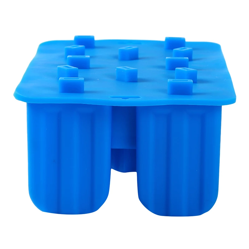 Food Grade Silicone Ice Cream Molds Freezer Ice Cream Bar Molds Maker 12-hole Ice Cream Moulds With 50Pcs Popsicle Sticks