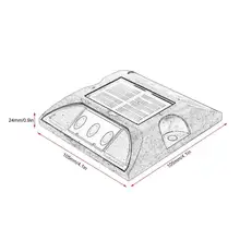 IP68 Светодиодный светильник на солнечных батареях для дороги, лестничная площадка, светильник JW