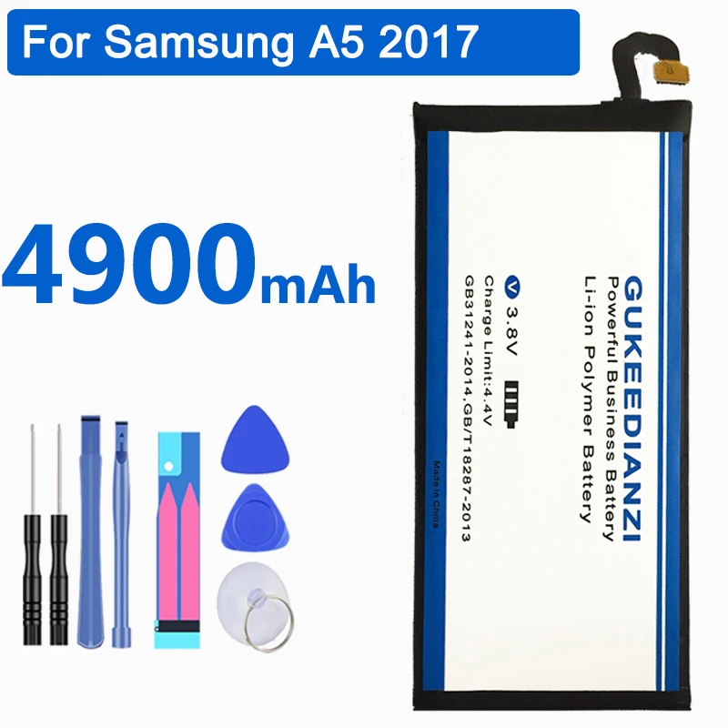 GUKEEDIANZI EB-BA520ABE сменная батарея для телефона samsung Galaxy A5 Edition A520F SM-A520F 4900 мАч