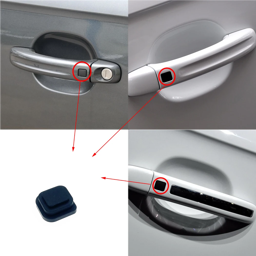 ESIRSUN Fit For Audi Q7 2007-2015 Outside Door Handle Sensor Button Rubber 4L0837205A 4L0837205B 4L0837207A