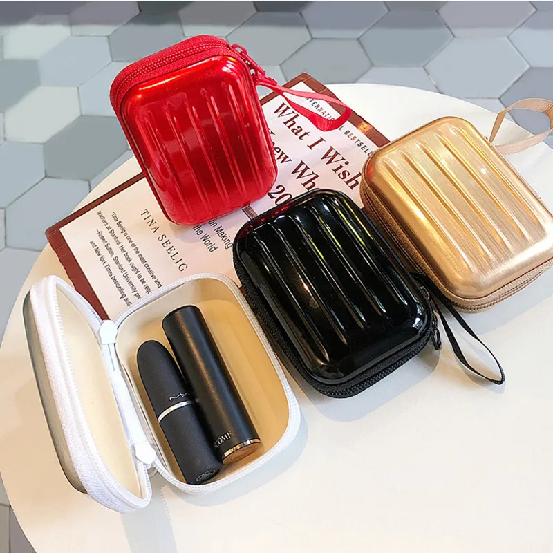 mini suitcase makeup bag