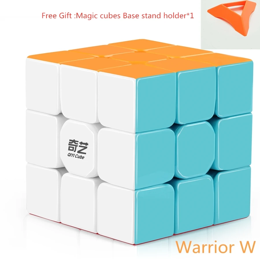 Qiyi Warrior W 3x3x3 кубик рубика Магический кубик Профессиональный 3x3 скоростные кубики Пазлы 3 на 3 скоростной кубик Быстрый крученый кубик расслабляющий облегчающий давление игрушки кубик рубика