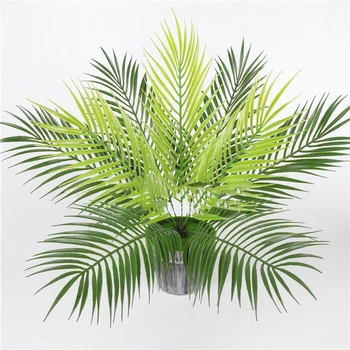 

9 Branch / Bouquet Artificial Boston Fern Plastic Artificial Silk Green Plants Fake Leaves Craft Fake Foliage Home Decoration