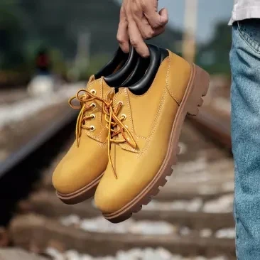  Xiaomi QIMIAN Men First layer cowhide Military style Tooling shoes Comfortable Non-slip outsole Slo