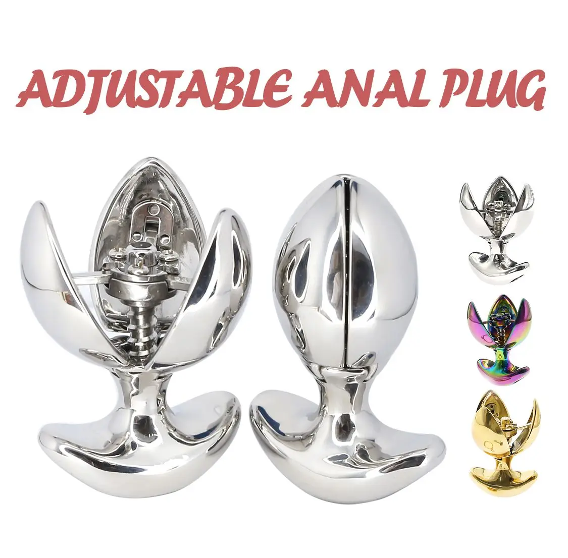 HEAVY Anus Beads ASS LOCK Stainless Steel Anal Lock Openable Anal Plug Dilator Anal Sex Toys For Men Woman Gay Anal Beads