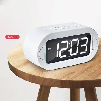 

DishyKooker New USB Mobile Phone Charging Simple Stylish LED Electronic Alarm Clock without Radio Function