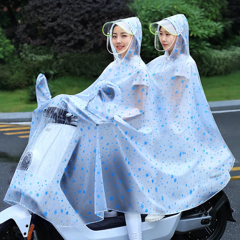 Модный дождевик, двойной электрический чехол для мотоцикла, для взрослых, аккумулятор, для автомобиля, водонепроницаемый, партия, водонепроницаемый, пончо, для пеших прогулок, плащ