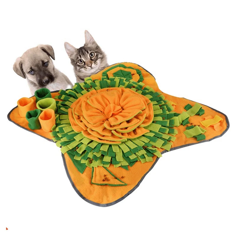 

Pet Feeding Training Mat Dog Nose Pad Snuffle Blanket Nosework Mat, Encourages Natural Foraging Skills Dog Feeding Pad