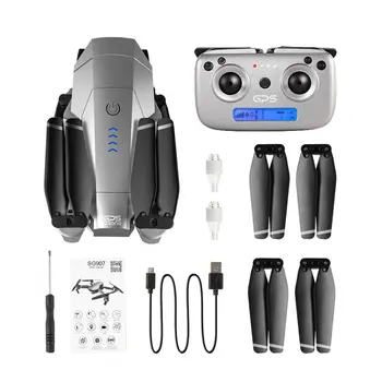 

Folding Gps Drone Remote Control Aircraft Anti-Shake Zoom Aircraft 4K/1080P Hd Aerial Photography Quadcopter