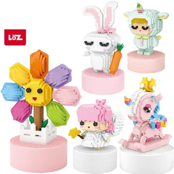 

LOZ Diamond mini Blocks Rainbow Unicorn Angel Figure Cartoon Colorful Animals Educational Bricks Toys for Children DIY 9853 9855