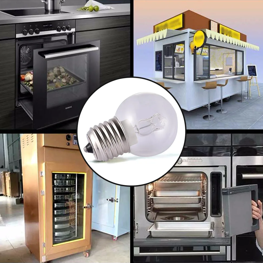 40W E27 Oven Cooker Lamp Heat Resistant Light Microwave Oven Bulbs 220/110V 500 Degree High Temperature For Refrigerator Toaster