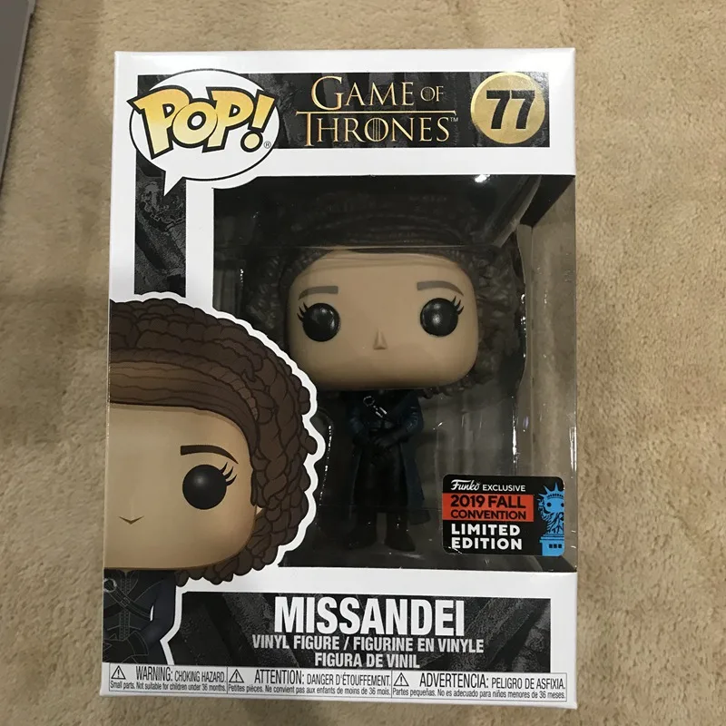 2019 NYCC эксклюзивный официальный Funko pop TV: Игра престолов Missandei Виниловая фигурка