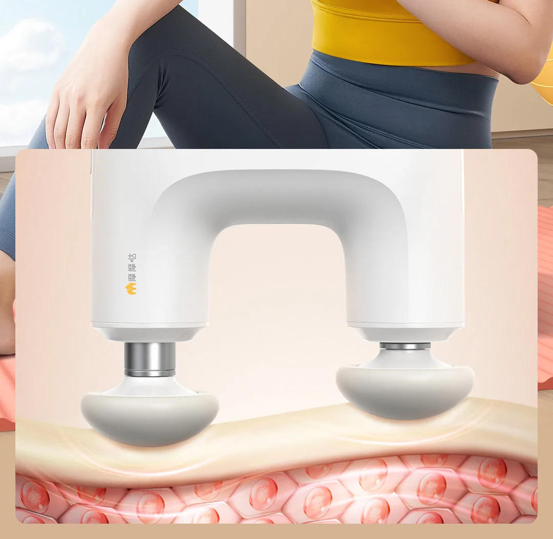 Youpin Momoda Double Head Mini Massger U Type Pocket Massage Gun description image 7