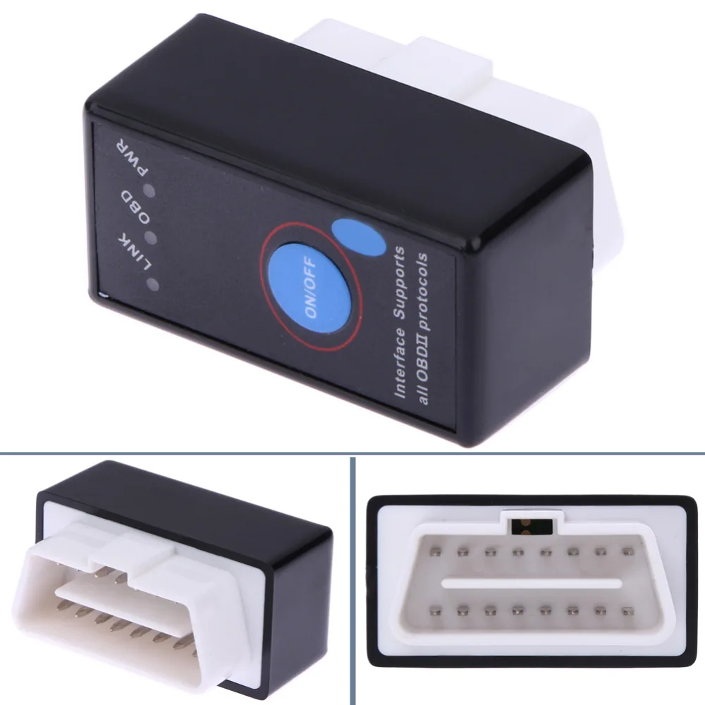 Авто Mini V2.1 ELM327 Bluetooth ELM 327 OBD2 OBD ii CAN-BUS автомобильные инструменты для диагностики переключатель сканера работает на Android Symbian Windows