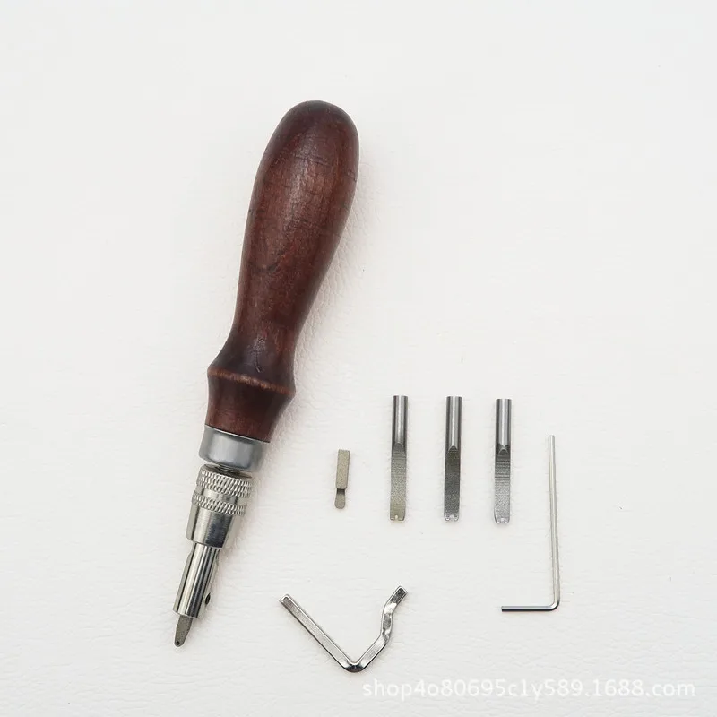 7 в 1 Pro Leather Craft Edge пресс-комплект Регулируемая строчка и Groover сгибание кожи инструмент для шитья швейные инструменты аксессуары