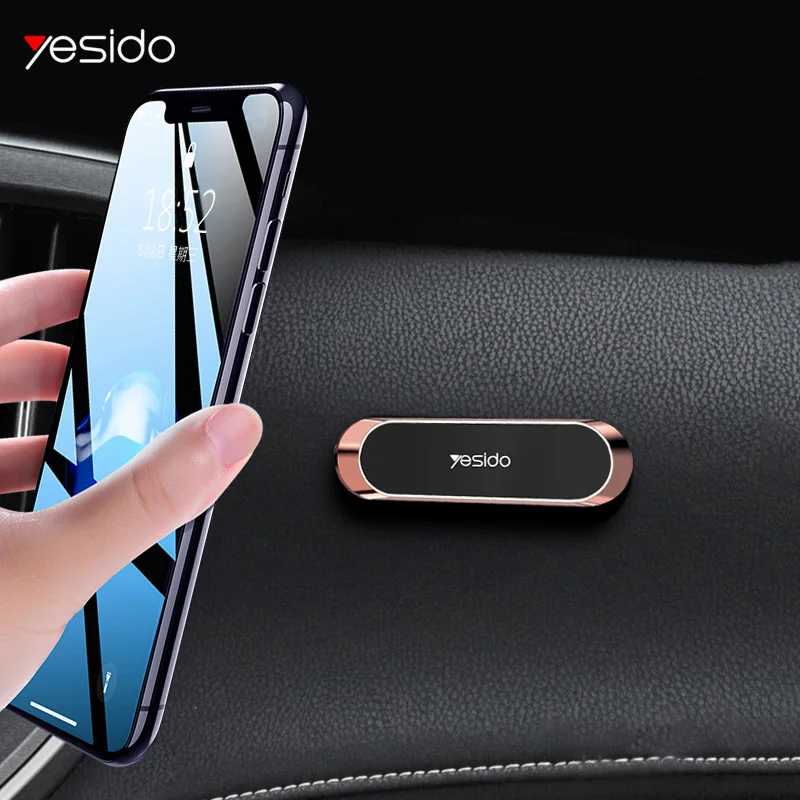Мини магнитный автомобильный держатель для телефона Yesido подставка в форме