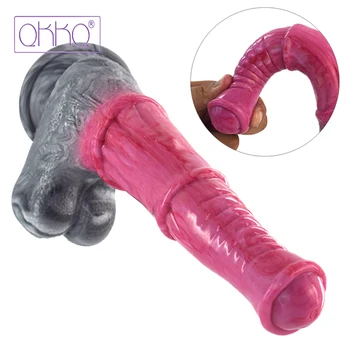 QKKQ Realistic Horse Dildo Sex Toys for Women Men Adult Toys  Anal Butt Plug Erotic Games Masturbators Lesbian Sex Shop Products 1