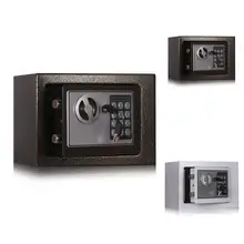 Твердый стальной электронный сейф с Блокировка цифровой клавиатуры мини запираемый денежный ящик для хранения наличных ювелирных изделий чехол для хранения