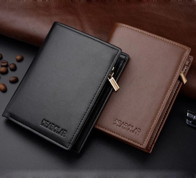 Men Card Holder Genuine Leather Purses Fashion Multiple Slot Billeteras  Luxury Money Coin Wallet Male Card Case for Business - AliExpress