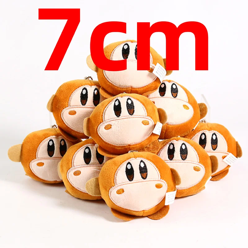 Kawaii Kirby Waddle Doo/Dee мини-подвески плюшевые мягкие с наполнением куклы игрушки 10 шт./партия - Цвет: A