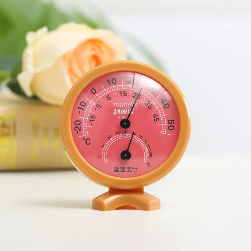 Круглые Мини Часы Открытый гигрометр термометр измеритель влажности температуры тестер