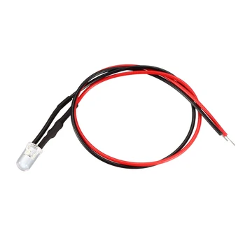 

uxcell 15pcs Prewired LED Light 20mA 5mm Pre-Wired Round Top Bulb Lamp for DIY Car Boat Toys Parties Industrial and Camera